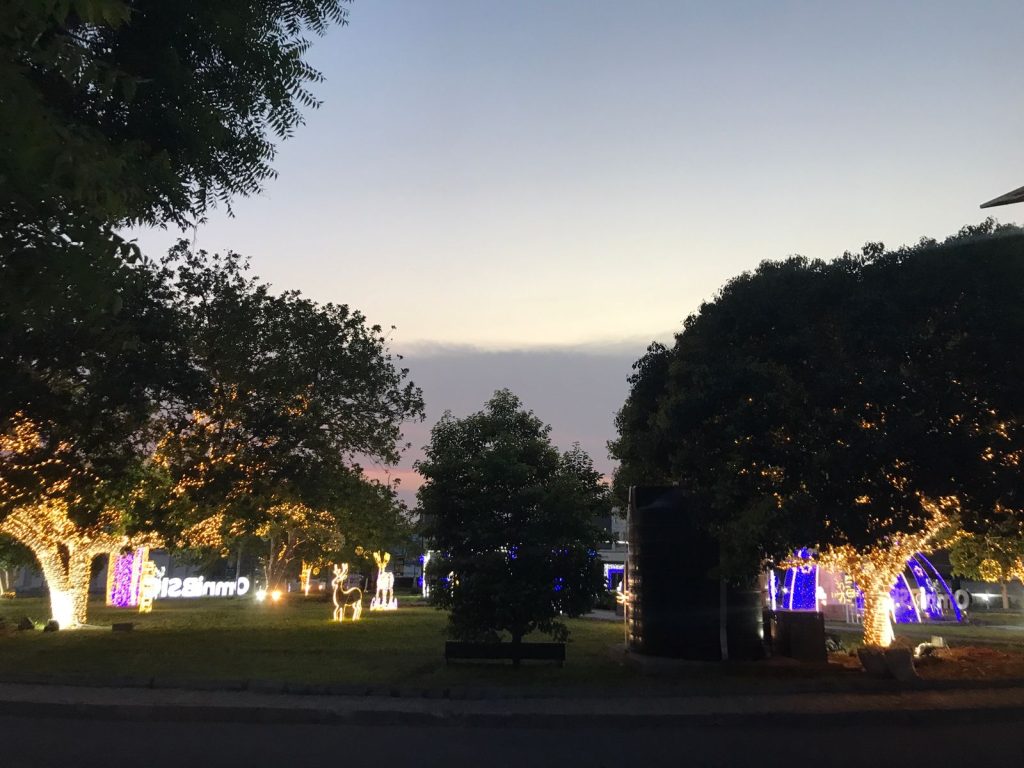 Christmass lights in Ghana