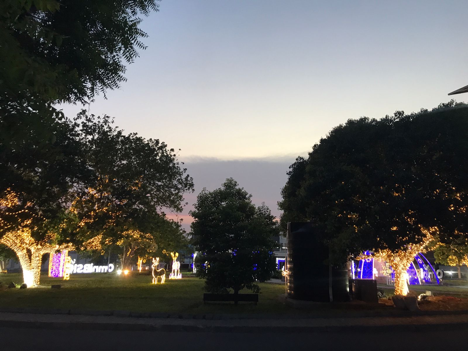 Christmass lights in Ghana