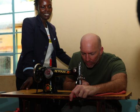 Olivier Gomez visit to Shianda Kakamega