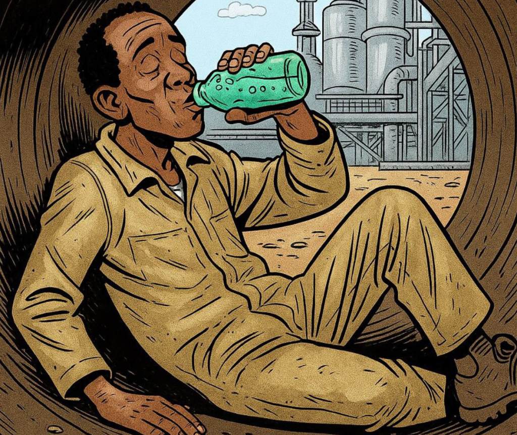 Mzembe drinks tripple distilled